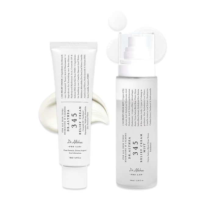 Dr.Alteha Blemish Relief Duo, Soothing Recovery & Moisture for Sensitive Skin, Korean Vegan Skin Care Set for All Skin Types