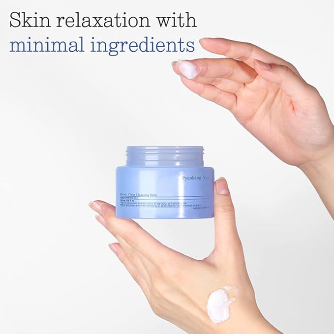 Pyunkang Yul PKY Deep Clear Cleansing Balm, All in One Facial Cleanser for Heavy Makeup Removal, Moisturized Finish with Plant Based Oil, Korean Skincare (3.38 Fl.Oz, 100ml)