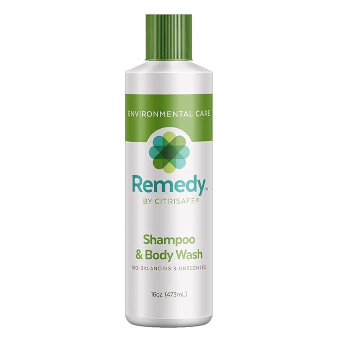 Remedy Bio-Balancing Shampoo & Body Wash - Body Wash and Clarifying Shampoo For Build Up - Fragrance Free - 16 oz.