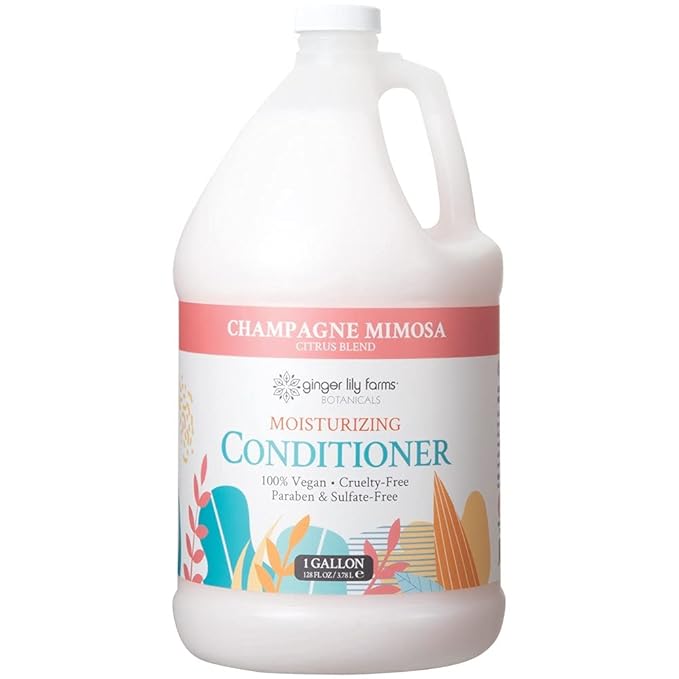 Ginger Lily Farms Botanicals Body Wash + Shampoo + Conditioner Bundle, Champagne Mimosa