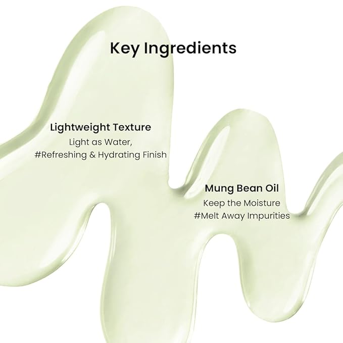 beplain Mung Bean Cleansing Oil(6.76fl.oz/200ml)| Fragrance-Free | Non-Comedogenic Tested| Makeup Blackhead Remover & Deep Pore Cleanser| Suitable for Sensitive Skin| Double Cleansing Korean Skincare