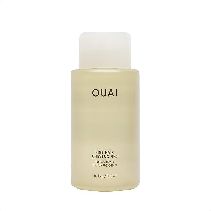 OUAI Fine Shampoo - Volumizing Shampoo with Strengthening Keratin, Biotin & Chia Seed Oil for Fine Hair - Delivers Clean, Weightless Body - Paraben, Phthalate & Sulfate Free Hair Care (10 Fl Oz)
