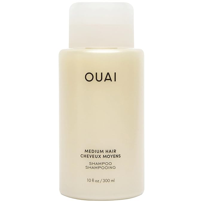 OUAI Medium Shampoo and Conditioner Set - Sulfate Free Shampoo and Conditioner for Medium Hair - Made with Keratin, Shea Butter & Avocado Oil - Free of Parabens & Phthalates (10 Fl Oz)