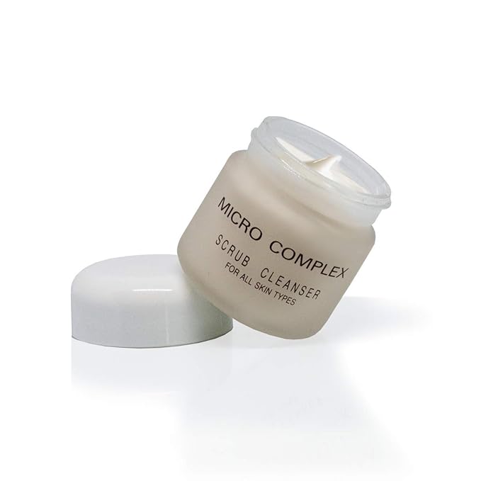Micro Complex Deep Scrub Cleanser with Dead Sea Sand Gently Exfoliates, Removes Impurities, and Dead Skin Cells for Smooth, Youthful Skin