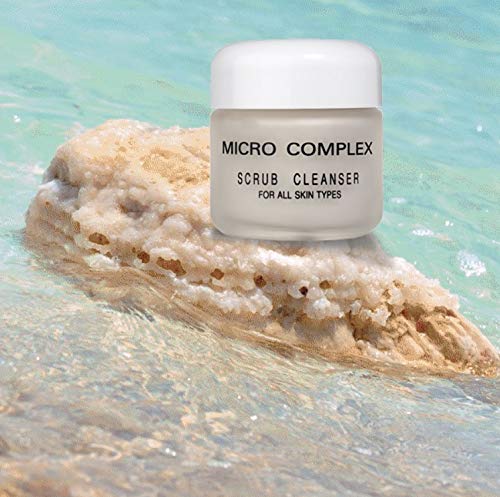 Micro Complex Deep Scrub Cleanser with Dead Sea Sand Gently Exfoliates, Removes Impurities, and Dead Skin Cells for Smooth, Youthful Skin