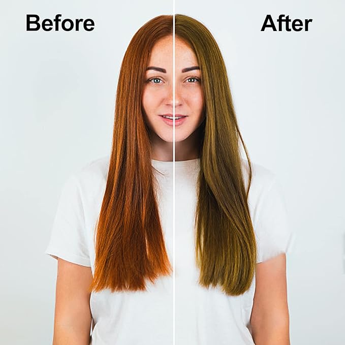 Argan Oil Chestnut Brown Hair Dye & Shampoo - 16.9 Fl Oz, 3 in 1 Easy To Use Semi-Permanent Hair Color