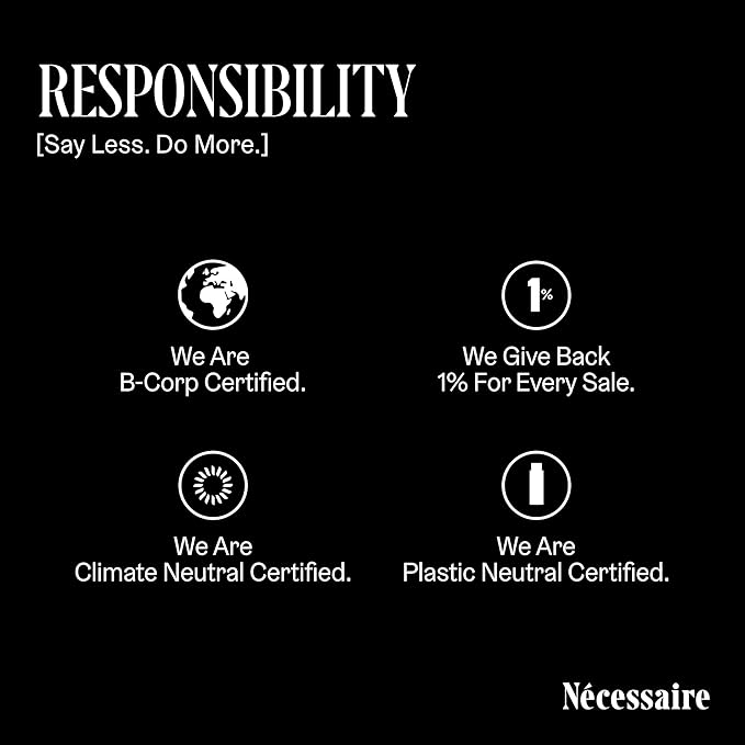 Nécessaire The Body Exfoliator. Eucalyptus. AHA/BHA/PHA. Resurface Skin. Smooth KP and Rough Patches. Hypoallergenic. Dermatologist-Tested. 180 ml / 6.1 fl oz
