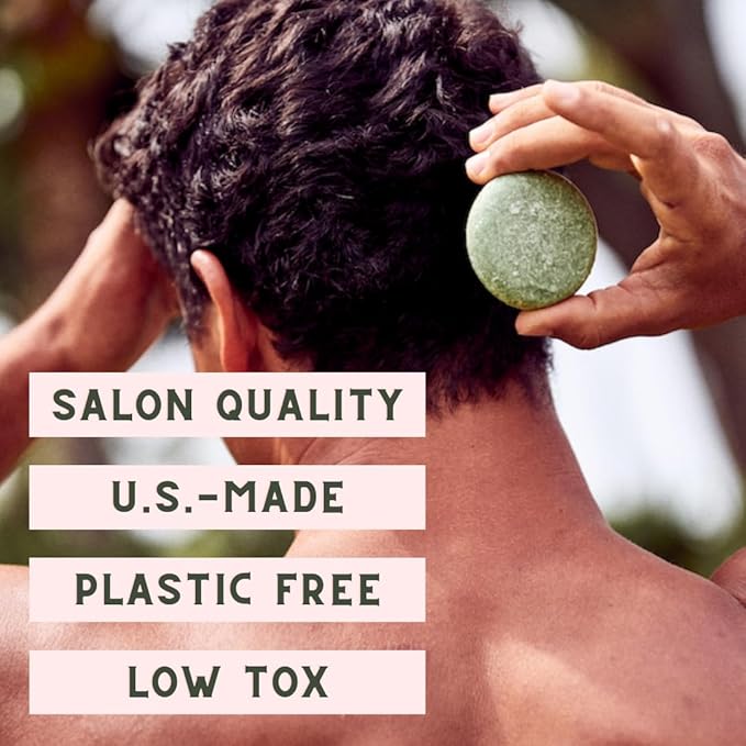 Argan Oil Solid Shampoo Bar Value Bundle, US-Made, No Artificial Colors Or Fragrances, Vegan, Cruelty Free, Designed For All Hair Types, Plastic Free (Unscented & Uncolored)
