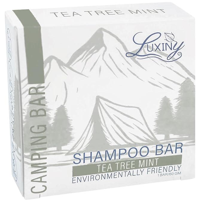 Tea Tree Mint Shampoo Bar – Vegan, Sulfate-Free, Made in the USA – Refreshing Tea Tree & Mint Oils – Up to 60 Washes – Eco-Friendly & Travel-Friendly