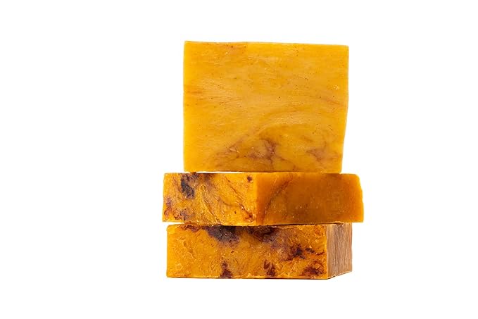 ILS Soap co. Bay Runner (Burnt Orange Peel, Cloves & Patchouli)- All Natural Bar Soap for men - Plant Based and Handmade in the USA for All Skin Types and conditions for face and body (3 Pack)