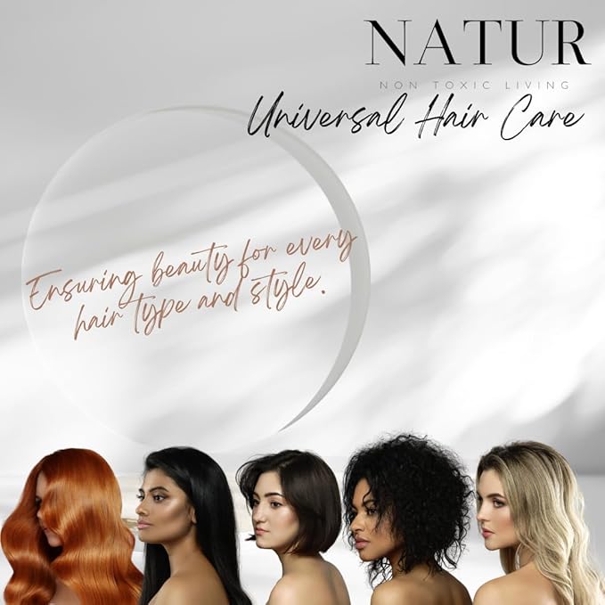 Natur Shampoo Bar - Salon Quality | Natural Ingredients, Non-Toxic, Vegan, Paraben-Free, Zero Waste | Essential Oils, Smooth & Deep Cleansing, Promotes Hair Growth & Care | Coconut and Rosemary 3 oz