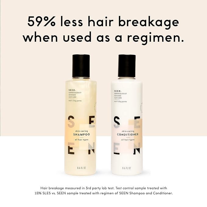 SEEN Conditioner - Scented - Non-Comedogenic & Sulfate-Free Hair Conditioner- Dermatologist-Developed -Safe for Sensitive & Acne Prone Skin
