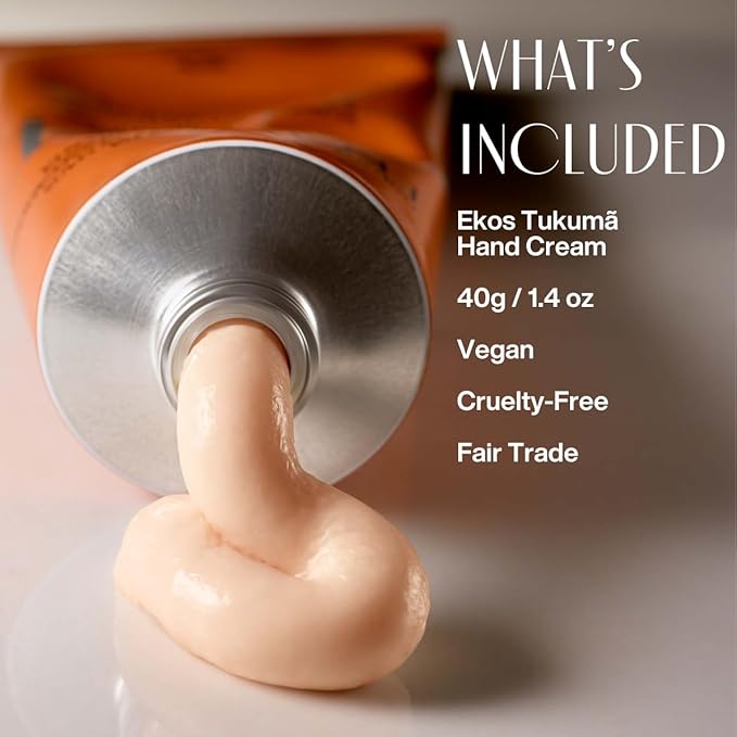 Natura - Ekos Tukumã Hand Cream - Moisturize & Improve Skin Texture - Boost Natural Hyaluronic Acid - Anti-Signs - Vegan Skin Care - Brazilian Beauty Secrets - Self Care & Body Care - 1.41oz (40g)