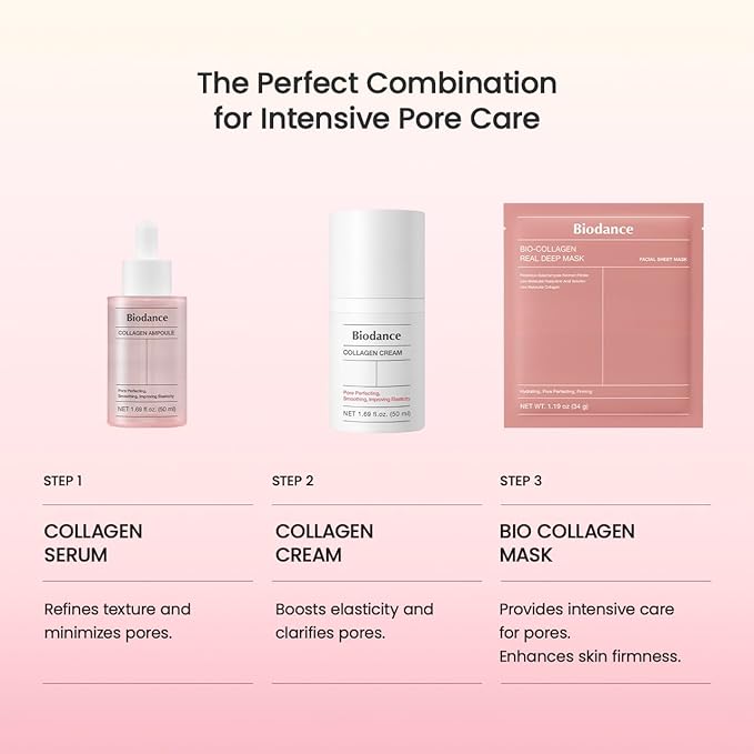 BIODANCE Bio-Collagen Real Deep Mask, Hydrating Overnight Hydrogel Mask, Pore Minimizing, Elasticity, Plumping Improvement, Korean Skincare | 1.19oz(34g) x 4ea