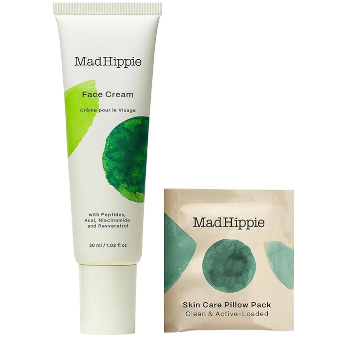 Mad Hippie Face Cream – Age-Defying Face Moisturizer & Skin Tightening Cream with Niacinamide, Advanced Peptides & Argan Oil 1.02 Oz