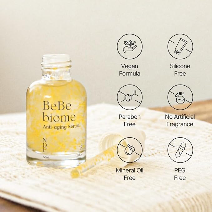 BeBebiome Revitalizing Serum (30ml / 1.01 Fl oz) Vitamin C, Pro-aging, Rejuvenate, Glow Skin, Wrinkle Care, Youth Activating, Kombucha for Face, NDP