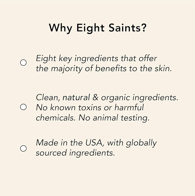 Eight Saints Cocoa Creme Body Butter, Natural and Organic Body Cream With Coconut Oil and Cocoa, Intense Hydration and Nourishing Moisturizer, 8 Ounces