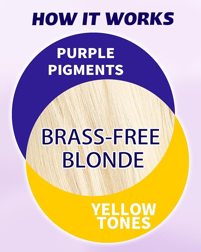Sulfate Free Brass Toning Purple Shampoo Bar and Conditioner Set for Blonde, Bleached, Silver, or Brown Hair, Neutralizes Brassy Yellow Orange Tones, 6 oz