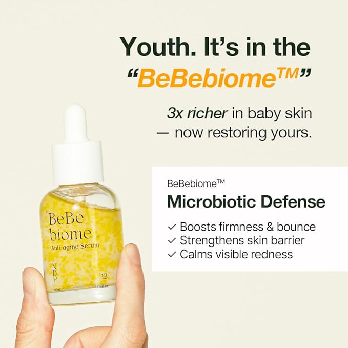 BeBebiome Revitalizing Serum (30ml / 1.01 Fl oz) Vitamin C, Pro-aging, Rejuvenate, Glow Skin, Wrinkle Care, Youth Activating, Kombucha for Face, NDP