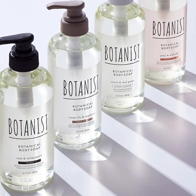 Body Wash For Dry Skin, Shower Gel Body Wash, Hydrating Body Soap, Shea Butter+Coconut Oil, Sulfate, Paraben & Dye Free| For Family Use, Cassis Leaf & Leaf Green,16.5 Fl Oz/ 490mL, 2EA