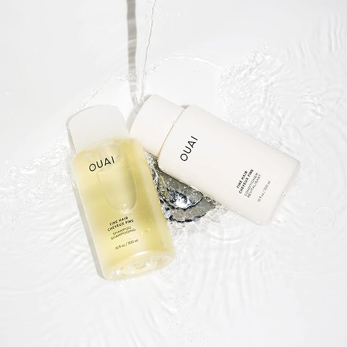 OUAI Fine Shampoo Refill - Volumizing Shampoo with Strengthening Keratin, Biotin & Chia Seed Oil for Fine Hair - Delivers Weightless Body - Paraben, Phthalate & Sulfate Free Hair Care (32 Fl Oz)