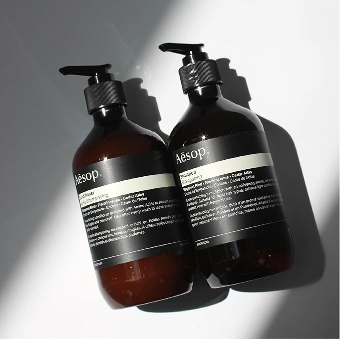 Aesop Classic Shampoo & Classic Conditioner Set | Adds Shine, Hydration, Softness to Hair | 500 mL / 16.9 oz