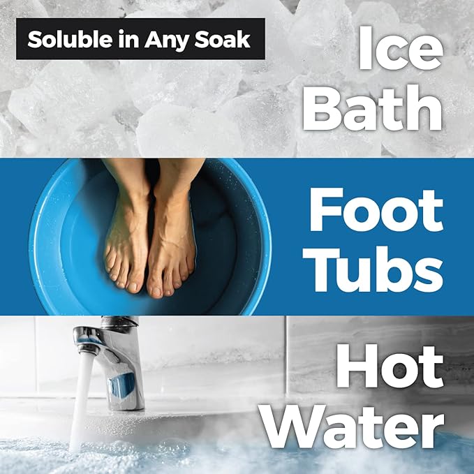 Epsom Salts with Arnica for Soaking for Pain-Magnesium Soak for Sports Recovery, Soak for Athletes with Essential Oils, and Turmeric - Hydrating Sore Muscle Bath Soak