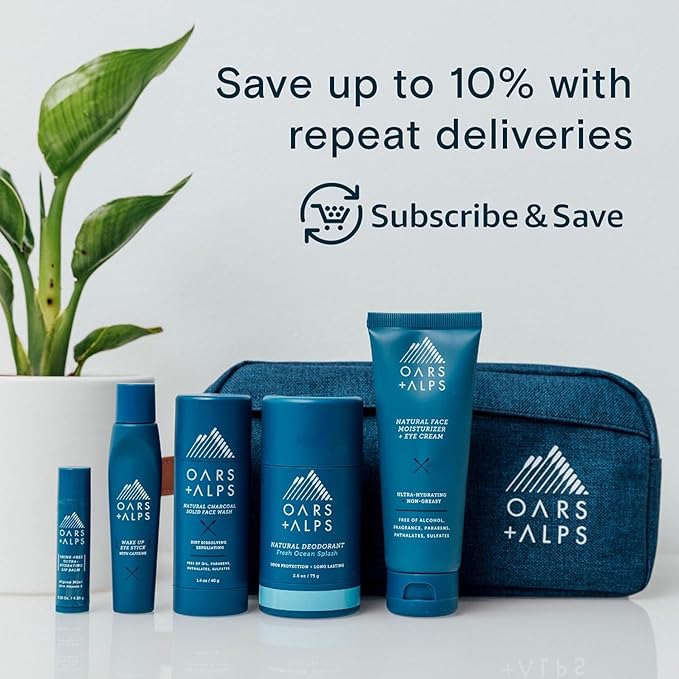 Oars + Alps Body Wash for Men, Mens Body Wash with Vitamin E and Antioxidants, Moisturizing, Hydrating, Paraben & Sulfate Free Cleanser, California Coast, 1pk