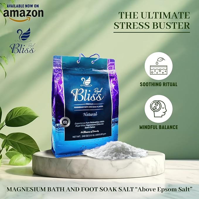 Magnesium Bath & Foot Soak | Salt Flake 10 LB (160 OZ), Super Value Pack | Natural Salts for Relaxation, Wellness & Muscle Relief, Soaking, Recovery & Stress Relief - 10 LB (160 OZ)