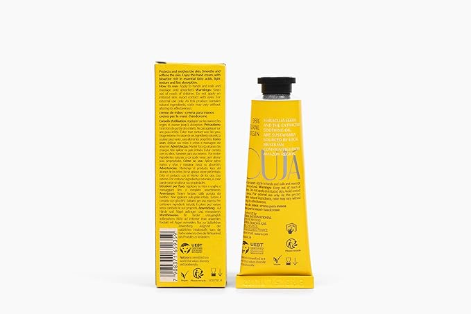 Natura - Ekos Maracujá Hand Cream - Calming Hand Balm - Fast Absorption - 24-Hour Deep Hydration Skin Moisturizer - Vegan Skin Care - Brazilian Beauty Secrets - Self Care & Body Care - 1.41oz (40g)