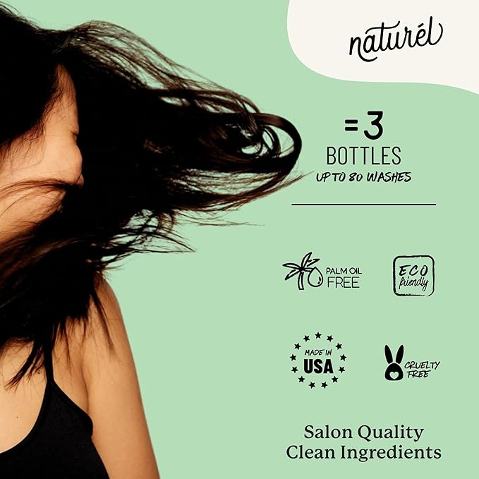 NATURL Boost Volumizing Shampoo and Conditioner Bar Set with Sea Salt and Lime Oil for Fine or Oily Hair, Free of Silicone, Paraben, Phthalate, Gluten, Citrus Scent, 2 Count