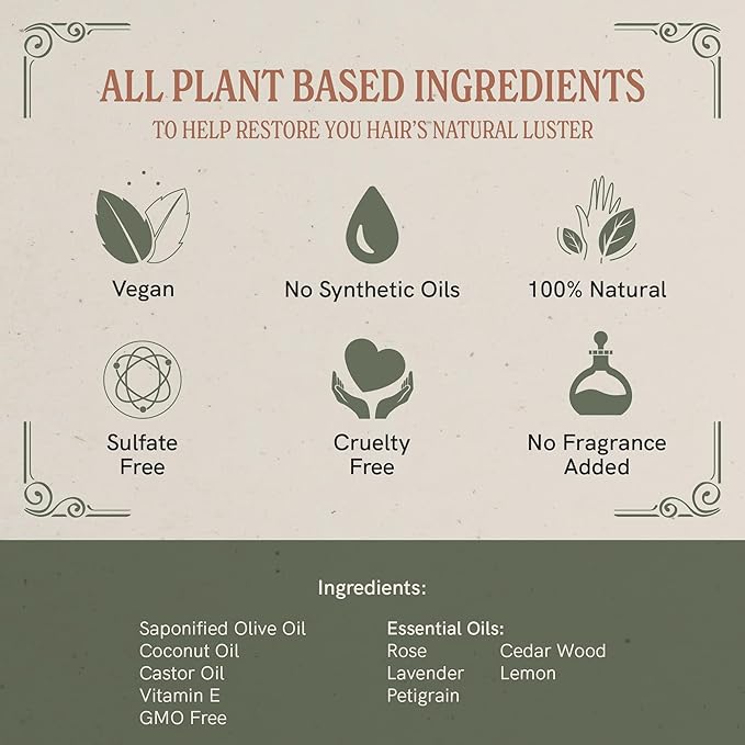 J·R·LIGGETT'S All-Natural Shampoo Bar, Herbal Formula - Supports Strong and Healthy Hair - Nourish Follicles with Antioxidants and Vitamins - Detergent and Sulfate-Free, Set of 3, 3.5 Ounce Bar