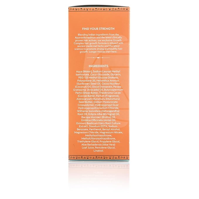 Nature Spell Hair Shampoo for Hair Growth, Infused with Ayurvedic Herbs, Vegan & Sulphate-Free, Suitable for All Hair Types, 10.14 Fl Oz