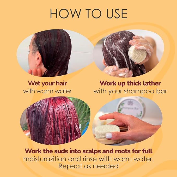 BATANA OIL Hair Growth Shampoo Bar | Pure Raw Honduras Oil | Hydrates & Improves Scalp Health, Enhances Growth | With Castor, Jojoba, Argan, Aloe Vera (2 Bars)