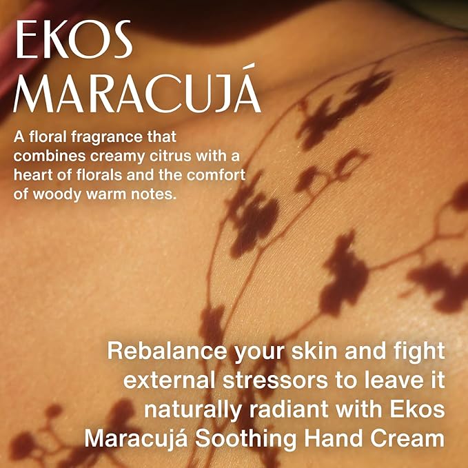 Natura - Ekos Maracujá Hand Cream - Calming Hand Balm - Fast Absorption - 24-Hour Deep Hydration Skin Moisturizer - Vegan Skin Care - Brazilian Beauty Secrets - Self Care & Body Care - 1.41oz (40g)
