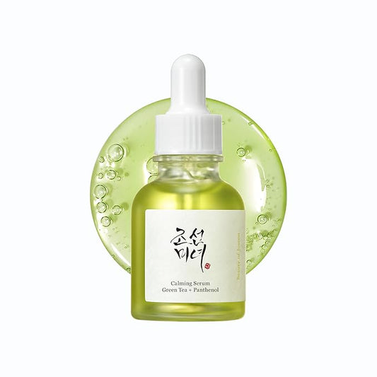 Beauty of Joseon Calming Serum Green Tea Panthenol Soothing, Moisturizing Sensitive, Acne-Prone, UV Irritated Skin, Daily Korean Skin Care for Men and Women, 30ml 1 fl.oz