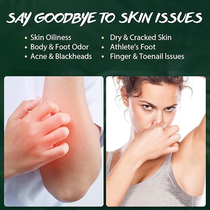 Tea Tree Oil Body Wash Natural Organic Mint Eucalyptus Coconut Oil Shower Gel for Men Women Soothes Irritation Moisturizes Dry Helps Back Acne Athletes Foot Body Odors Parabens Free Sulfate Free