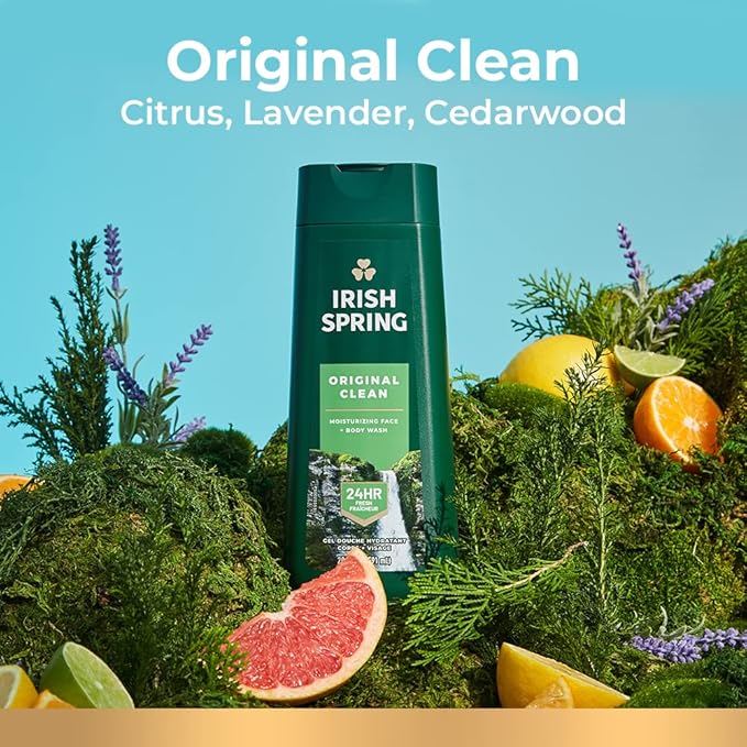 Irish Spring Original Clean Body Wash, 20 Oz, 2 Pack