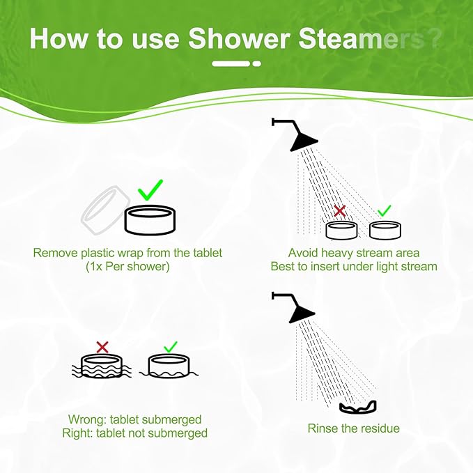 Aromatherapy Shower Steamers Birthday Day Gifts Mint - Swcandy 8 Pcs Bath Bombs Birthday Gifts for Women, Shower Bombs with Essential Oils, Relaxation Home SPA for Women Who Has Everything