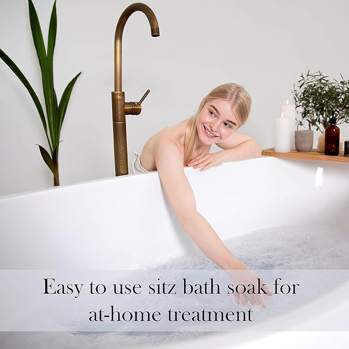 Aromasong Sitz Bath Soak 2lb β Sitz Bath Salt for Hemorrhoid & Postpartum Care β Dead Sea & Epsom Salt Soak with Lavender, Chamomile & Tea Tree β Natural Sitz Bath Salts β Made in USA