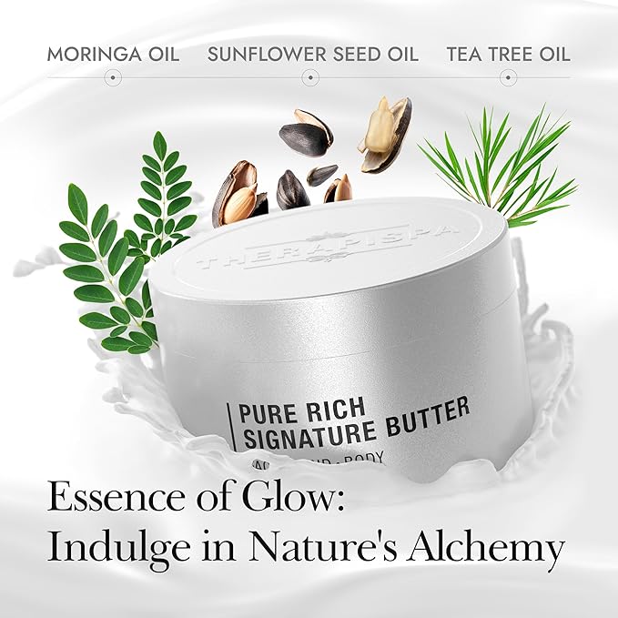 THERAPISPA Nourishing Body Butter – Hydrating Body Cream with Shea Butter, Ceramides, Collagen & Vitamin B5 to Soothe, Restore & Protect Very Dry Skin (Phyto, 7.0 fl oz)