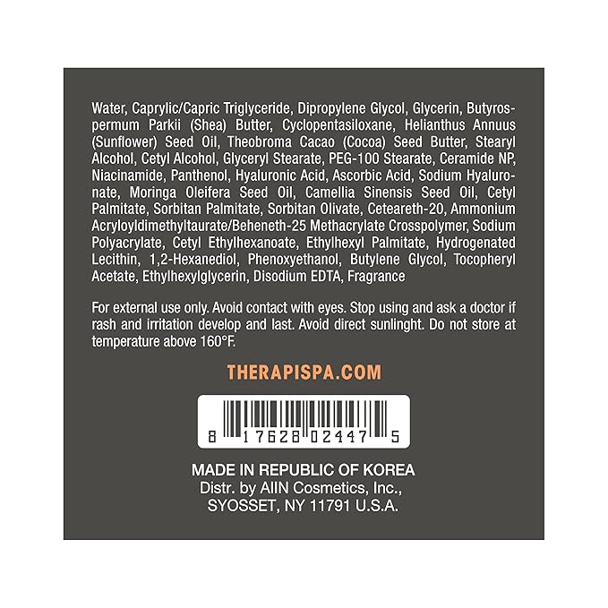 THERAPISPA Rejuvenating Body Butter – Revitalizing Body Cream with Shea Butter, Ceramides, Collagen & Vitamin B5 to Smooth & Strengthen Dry, Dull Skin (Vitamin, 7.0 fl oz)