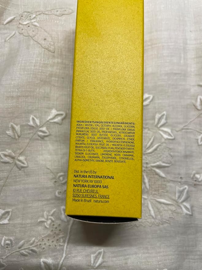 Natura - Ekos Maracujá Hand Cream - Calming Hand Balm - Fast Absorption - 24-Hour Deep Hydration Skin Moisturizer - Vegan Skin Care - Brazilian Beauty Secrets - Self Care & Body Care - 2.6oz (75g)