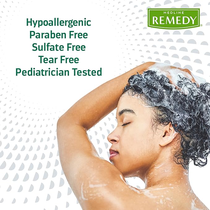 Medline Remedy Clinical Hydrating Shampoo & Body Wash (2 fl oz), 96 Count, Vanilla Scent, Cleanser, No-Rinse, Adults, Kids, Shower Or Bedside, Dimethicone, Sulfate Free