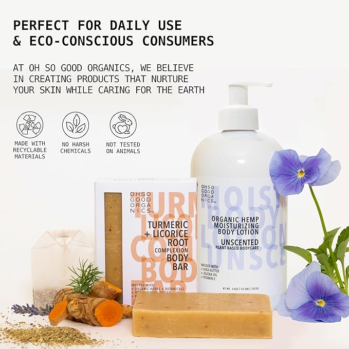 Natural Organic Soap Bar with Turmeric for Face and Body, Exfoliating Bar Soap, Infused with Licorice Root, Herbs, Botanicals, Shea Butter and Essential Oils, 4oz, 3 Pack Turmeric Soap Bar