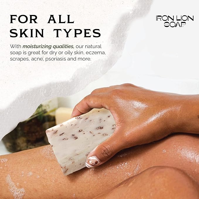 ILS Soap co - Wildflowers (floral with light exfoliation) All Natural Bar Soap for All Skin Types - Plant Based, Cold Process and Handmade in the USA (3 Pack)