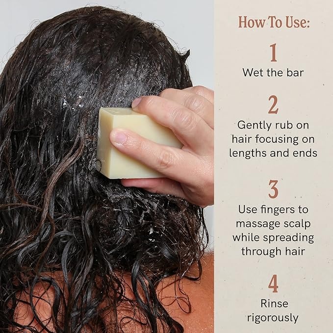J·R·LIGGETT'S All-Natural Shampoo Bar, Jojoba & Peppermint Formula-Supports Strong & Healthy Hair-Nourish Follicles with Antioxidants & Vitamins-Detergent and Sulfate-Free, Set of Three,3.5 Ounce Bars