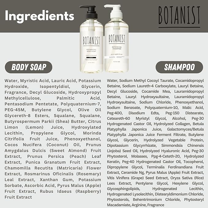 Body Wash & Shampoo Set, Cleasing Gel & Hydrating Shampoo Set, Shea Butter Body Soap & Frizz Control with Macadamia Nut Oil, Smooth & Tangle-Free Hair, Sulfate,Paraben & Dye-Free, 2EA
