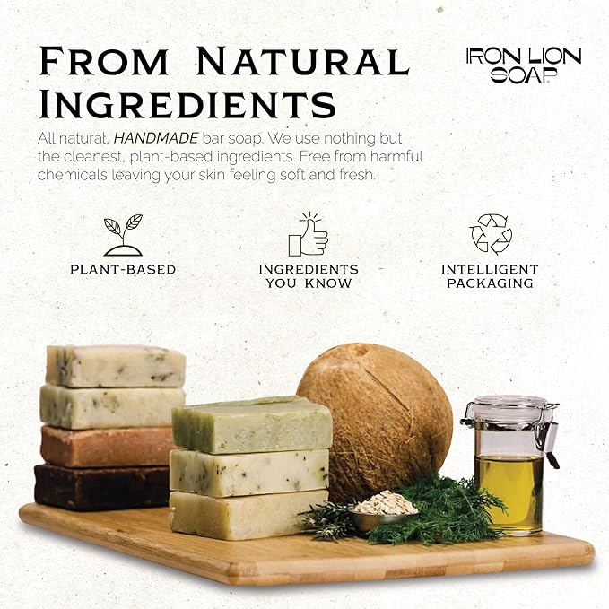 ILS Soap co - Bay Runner (Burnt Orange Peel, Cloves & Patchouli) All Natural Bar Soap for All Skin Types - Plant Based, Cold Process and Handmade in the USA (single bar)