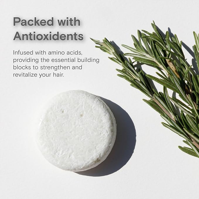 Seek Bamboo - Rosemary Shampoo Bar - Invigorating & Nourishing, SLS-Free, All-Natural Haircare, Plastic-Free, Vegan, Eco-Friendly Shampoo for Healthy Scalp & Hair | Shampoo with Jojoba Oil (Rosemary)